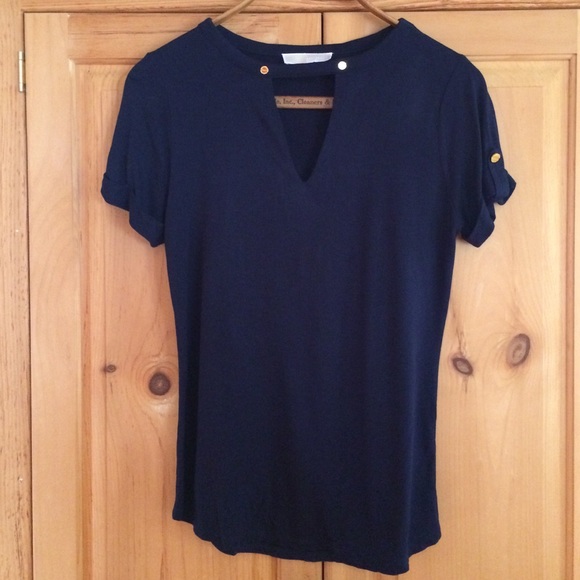 MICHAEL Michael Kors Tops - 👠Michael Michael Kors (S) blue peek-a-boo top